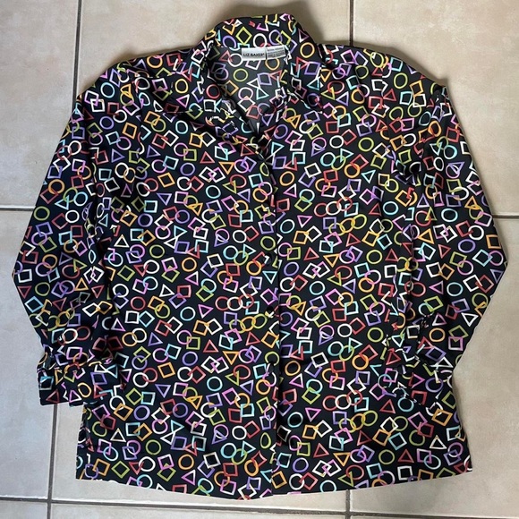 Retro patterned blouse - Picture 3 of 4